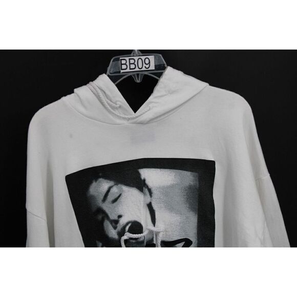 Fenty x Puma by Rihanna Oversize Sz S Hoodie White Lace-Up Front Pullover - Picture 1 of 9